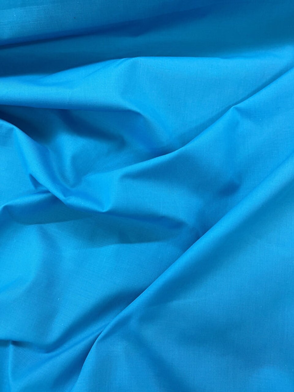 1 Yard Turquoise Soft Poly Cotton Fabric, 58/59" Wide Lightweight Material for Sewing